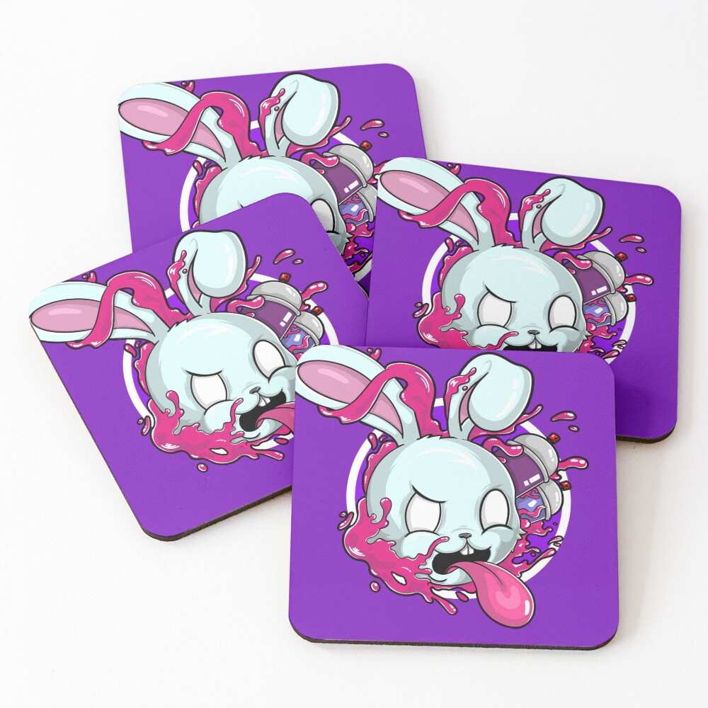 Item preview, Coasters (Set of 4) designed and sold by ACIDB0MB.