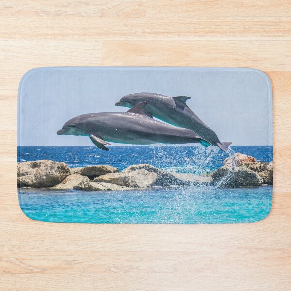 Item preview, Dolphin Pair Jumping designed and sold by bayberrygal.