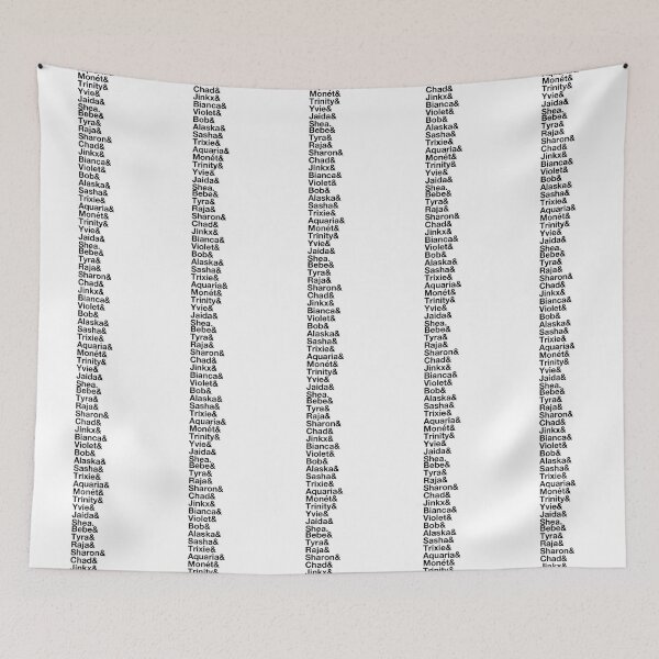 Item preview, Drag Race Winners List - Black Text Updated 2019 The Original   designed and sold by MindpopCo.