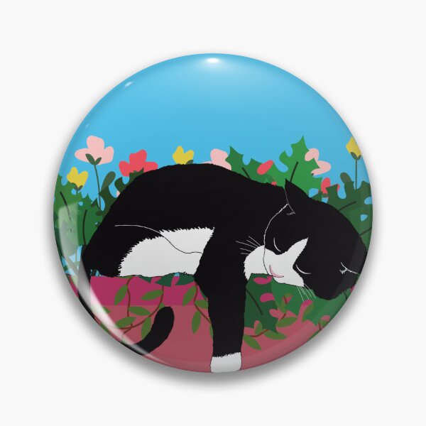 Item preview, Cat Asleep in Flower Pot  designed and sold by PaigeNColwell.