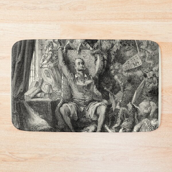 Item preview, Don Quixote in his library designed and sold by Tweeting.