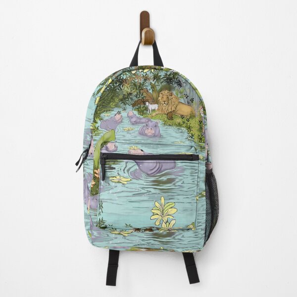 Item preview, Lavender Hippos in the Jungle of Peace designed and sold by Salzanos.