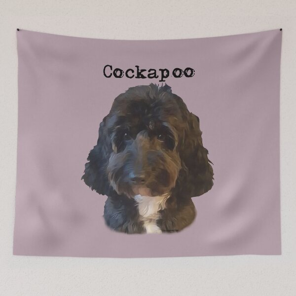 Item preview, Black Cockapoo Doodle Dog designed and sold by Happy Dog Doodles.