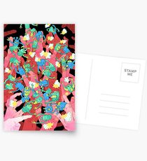 Finger Puppet Fight Postcards