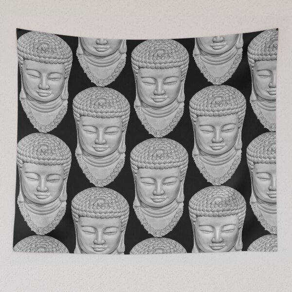 Item preview, Buddha Head Black and White designed and sold by JuliaWatkins.