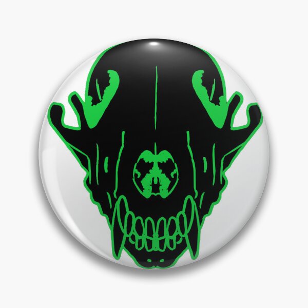 Item preview, Fox Skull (Green/Black) designed and sold by revenantrage.