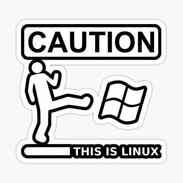 this is sparta linux Sticker
