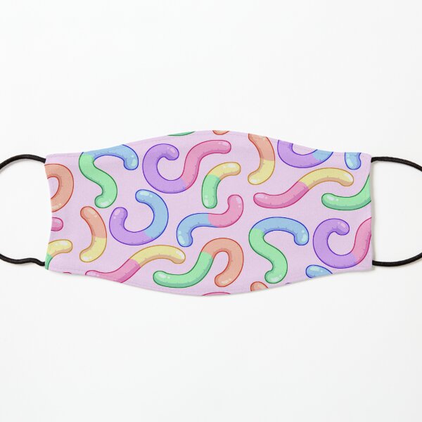 Gummy Worm Pattern Kids Mask