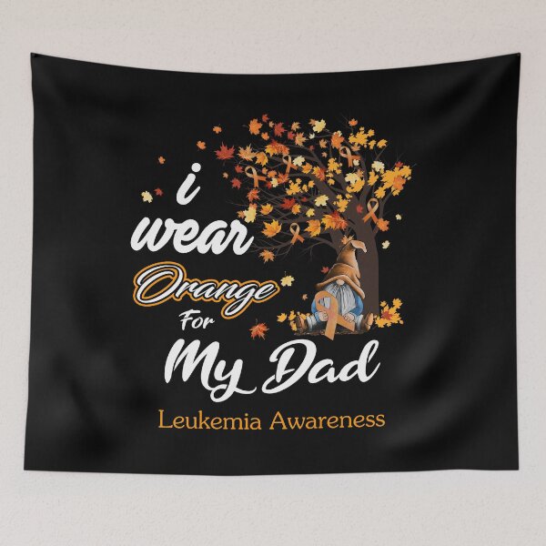 Item preview, Leukemia Awareness Ribbon Tree I Wear Orange For My Dad designed and sold by Hatjar.