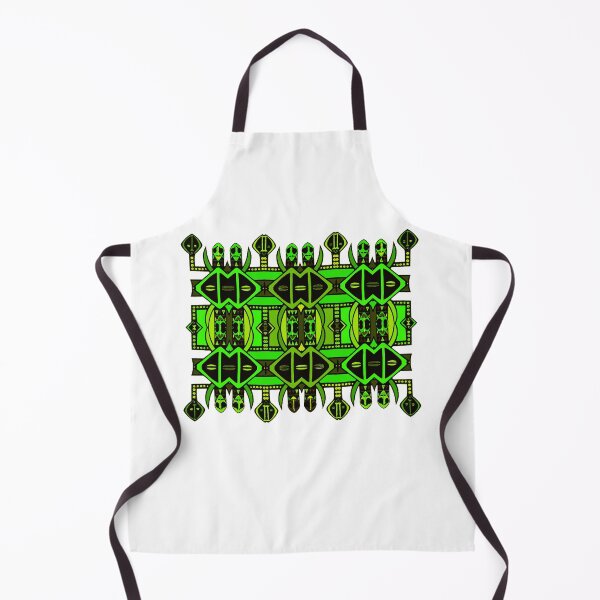 Item preview, African Symbolic Cloth Design in Greens - "The Knowledge of Tradition" designed and sold by Tony Cisse.