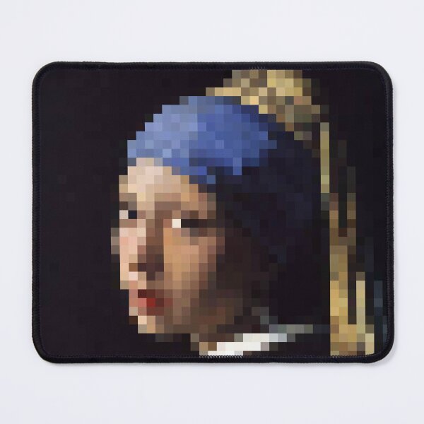 Item preview, Girl with a Pearl Earring Painting Pixelated designed and sold by PixelMe2.