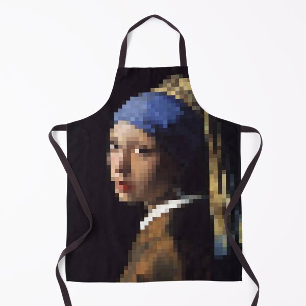 Item preview, Girl with a Pearl Earring Painting Pixelated designed and sold by PixelMe2.