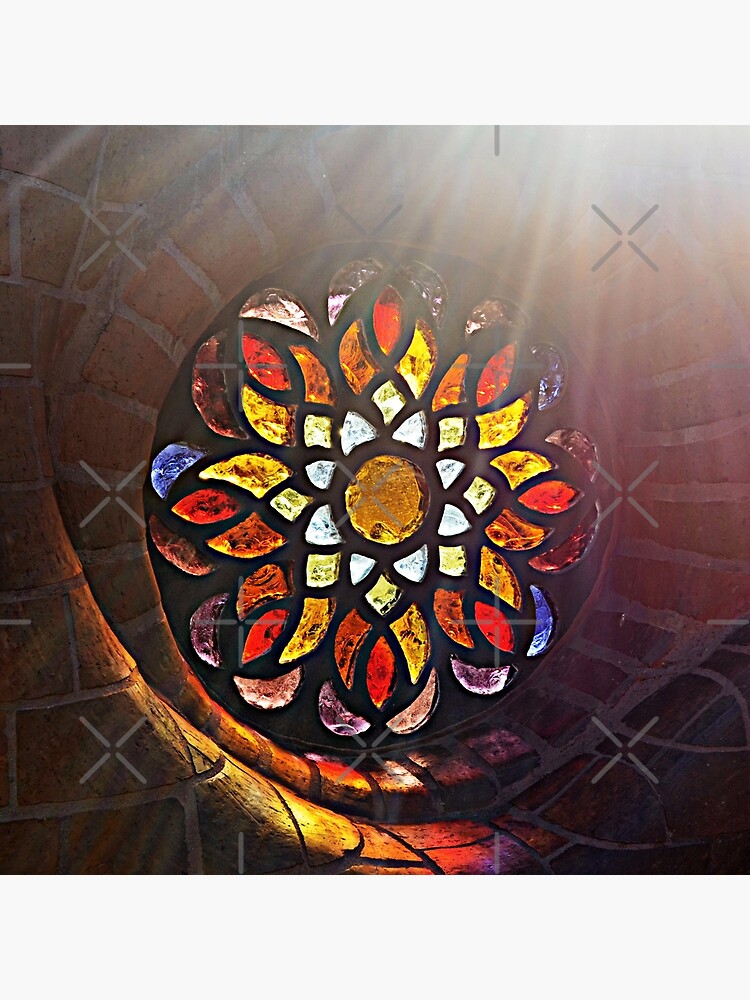 "Stained Glass Sun rays" Poster for Sale by Happyhead64 Redbubble
