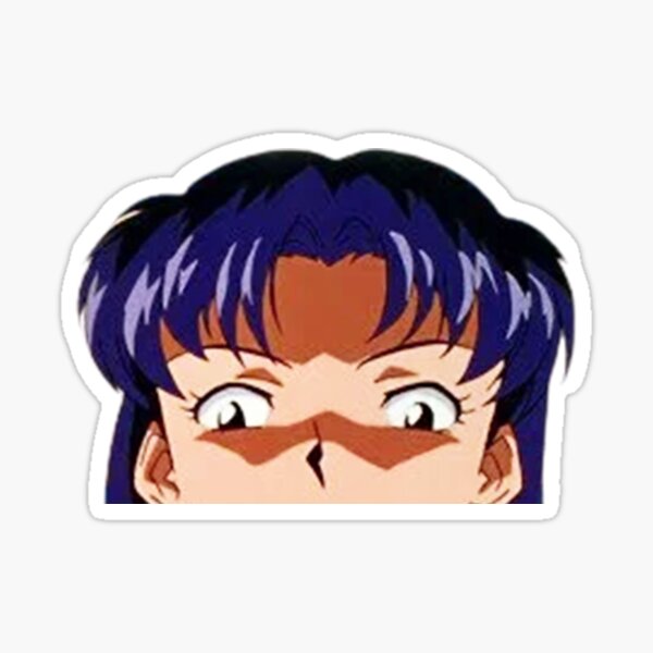 Misato Katsuragi Evangelion Cool Anime Peeker 3 Sticker For Sale By Aviirous Redbubble 