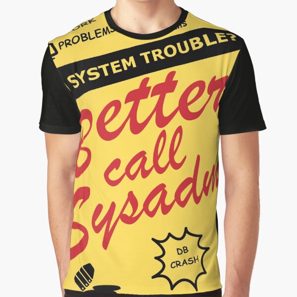 Item preview, better call sysadmin yellow designed and sold by yourgeekside.