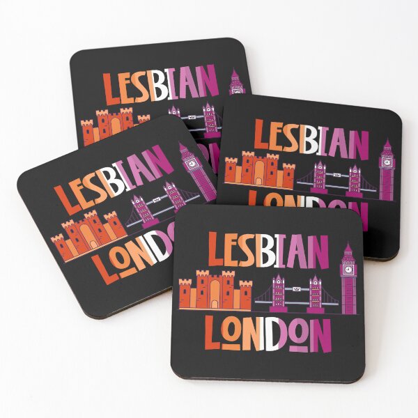 Item preview, Lesbian London LGBTQI lesbian pride flag colours UK designed and sold by incurablehippie.