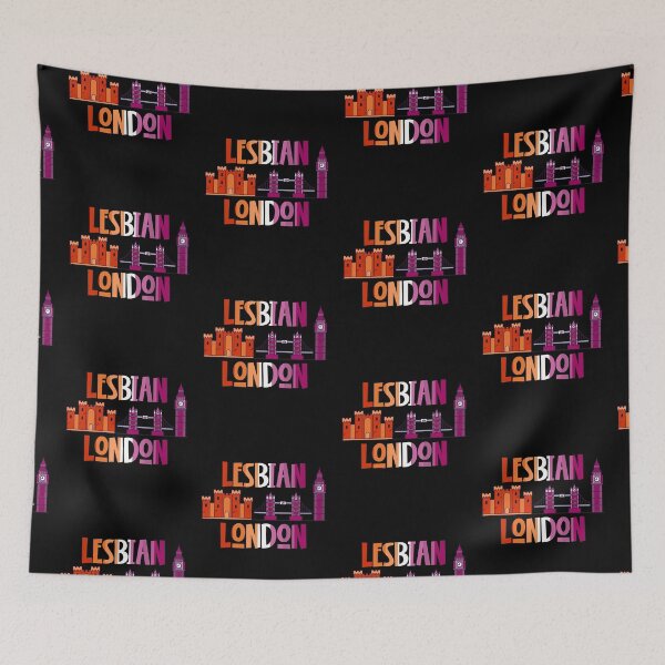 Item preview, Lesbian London LGBTQI lesbian pride flag colours UK designed and sold by incurablehippie.
