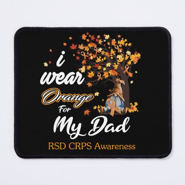 Item preview, RSD CRPS Awareness Ribbon Tree I Wear Orange For My Dad designed and sold by Hatjar.