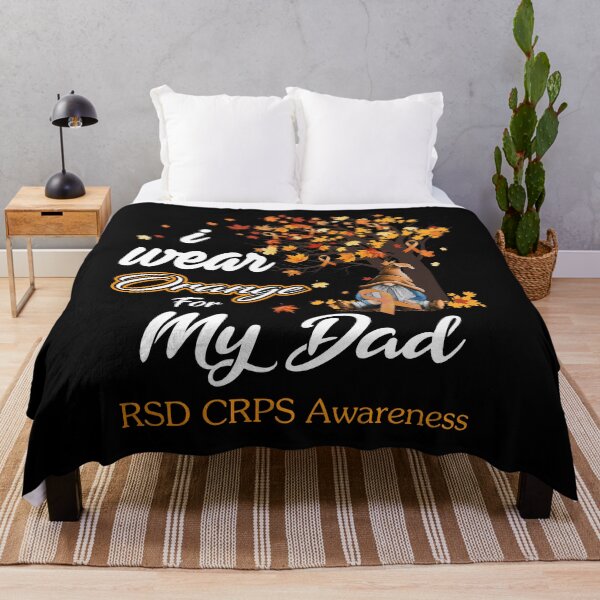 Item preview, RSD CRPS Awareness Ribbon Tree I Wear Orange For My Dad designed and sold by Hatjar.