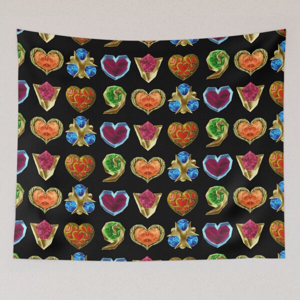 Item preview, Spiritual stones & heart containers N64 90s games designed and sold by AJPaint.