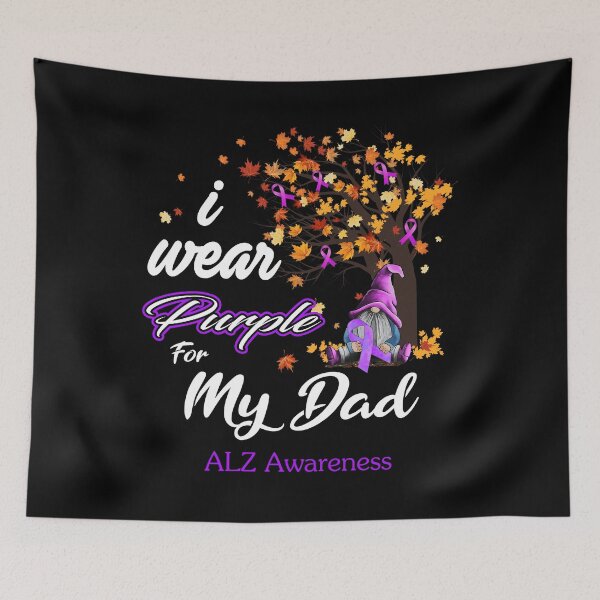 Item preview, ALZ Awareness Ribbon Tree I Wear Purple For My Dad designed and sold by Hatjar.