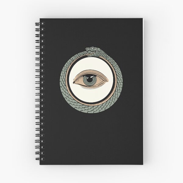 Item preview, All Seeing Eye Mason Masonic Mystic Eye Mystery Magic Ouroboros Illuminate designed and sold by CattlettArt.