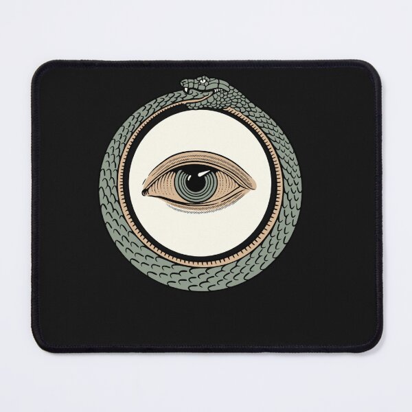 Item preview, All Seeing Eye Mason Masonic Mystic Eye Mystery Magic Ouroboros Illuminate designed and sold by CattlettArt.