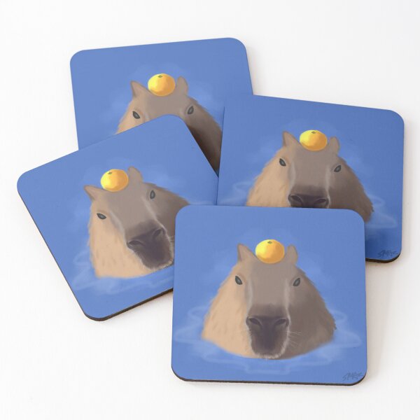 Item preview, Cabybara swimming  designed and sold by SummerSnowArt.
