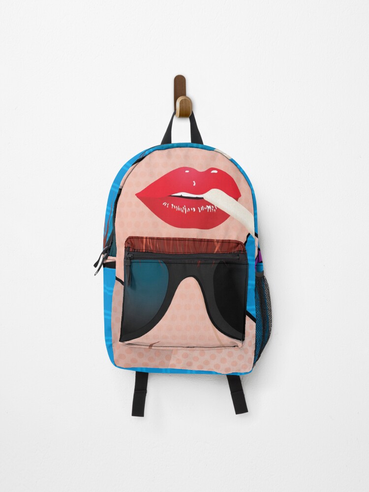 cigarette backpack Pop Art Woman Cindy with Cigarette