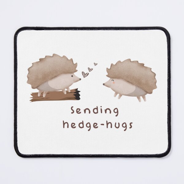 Item preview, Sending hedgehogs-hugs,funny two adorable Hedgehogs and lovely hearts designed and sold by ZRII.