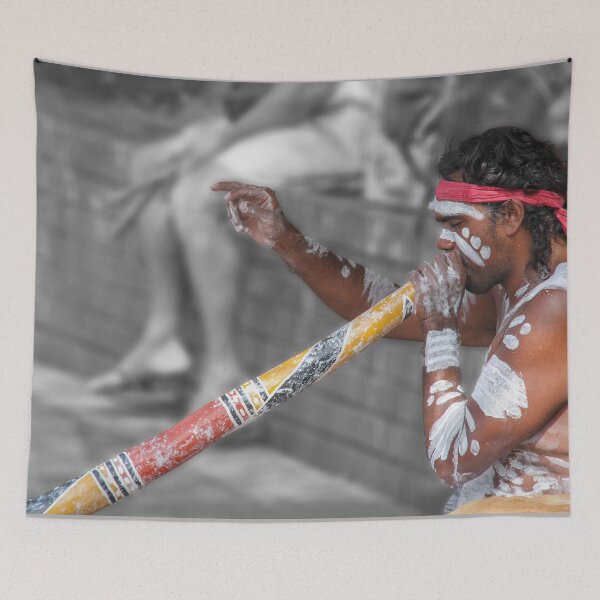 Item preview, Playing the didgeridoo  designed and sold by indiafrankk.