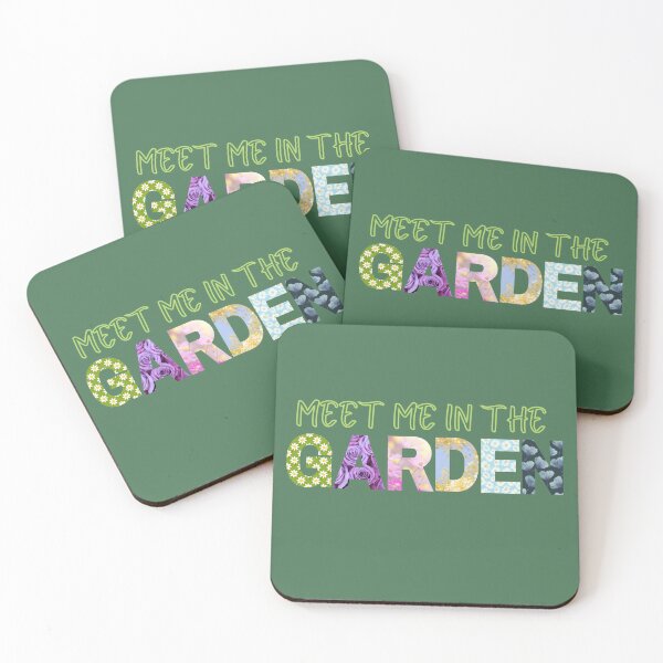 Item preview, Meet Me In The Garden design to make you smile, Wear this design in the garden, shopping for flowers, declare your love of flowers designed and sold by tranquilbeach.