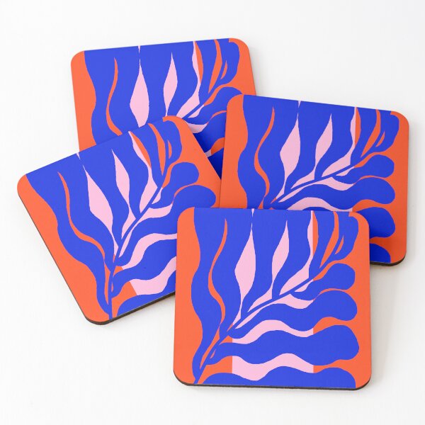 Item preview, Modern Minimalist Scandinavian Blue Leaf designed and sold by Deutschic.