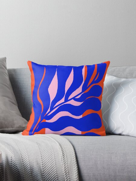 Item preview, Modern Minimalist Scandinavian Blue Leaf designed and sold by Deutschic.
