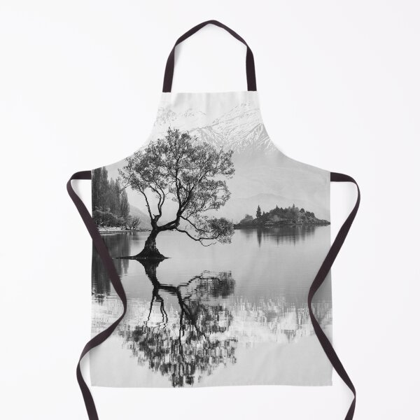 Item preview, Wanaka Tree Black and White New Zealand Landscape designed and sold by JoshuaSmall.