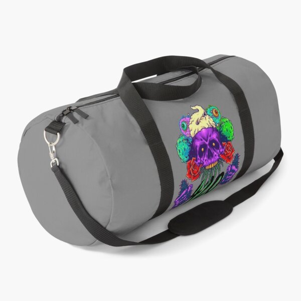 Item preview, Trippy Purple Galactic All Seeing Stoner Skull with Roses - 420 Design designed and sold by YomeHayin.
