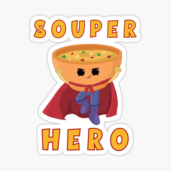 Souper Hero Sticker