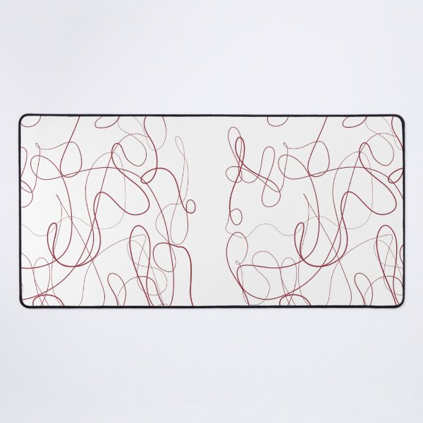 Item preview, Red Scribble Doodle Abstract Art Painting Decor Minimalist Lines Line Drawing Calligraphy Swirl designed and sold by hopecope.