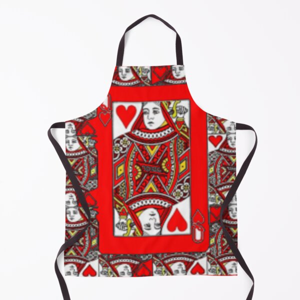 Item preview, CASINO RED QUEEN CARDS BLACK PATTERN ART designed and sold by sharlesart.