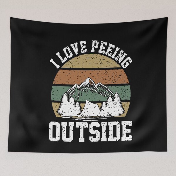 Item preview, I Love Peeing Outside Hiking Lover Funny Camping Gift designed and sold by SharpThreadZ.