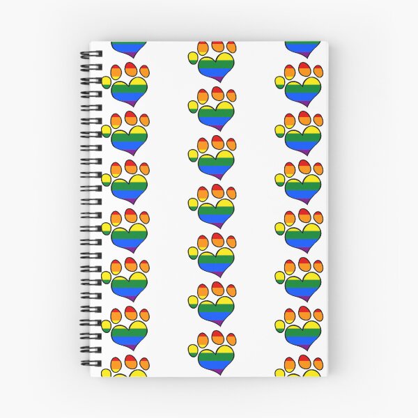Item preview, Rainbow Pride Pawprint Heart 2 designed and sold by DolphinsDoodle.