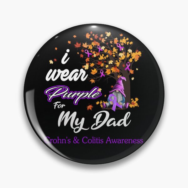 Item preview, Crohn's & Colitis Awareness Ribbon Tree I Wear Purple For My Dad designed and sold by Hatjar.