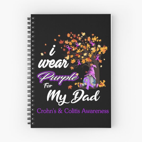 Item preview, Crohn's & Colitis Awareness Ribbon Tree I Wear Purple For My Dad designed and sold by Hatjar.
