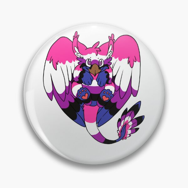 Item preview, Genderfluid Pride griffin designed and sold by Beckasaurus.