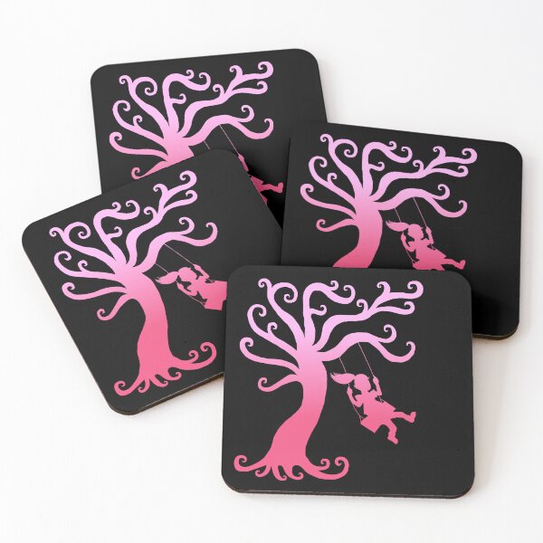 Item preview, Pink Girly Tree Swing Silhouette  designed and sold by Deborah Camp.