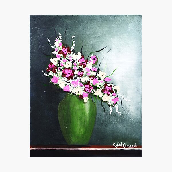 Item preview, Flores en un jarrón verde designed and sold by Rob McCullough.