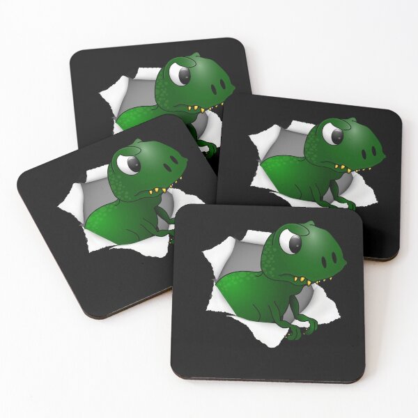 Item preview, cute Trex torn paper designed and sold by Chaos-Touch.