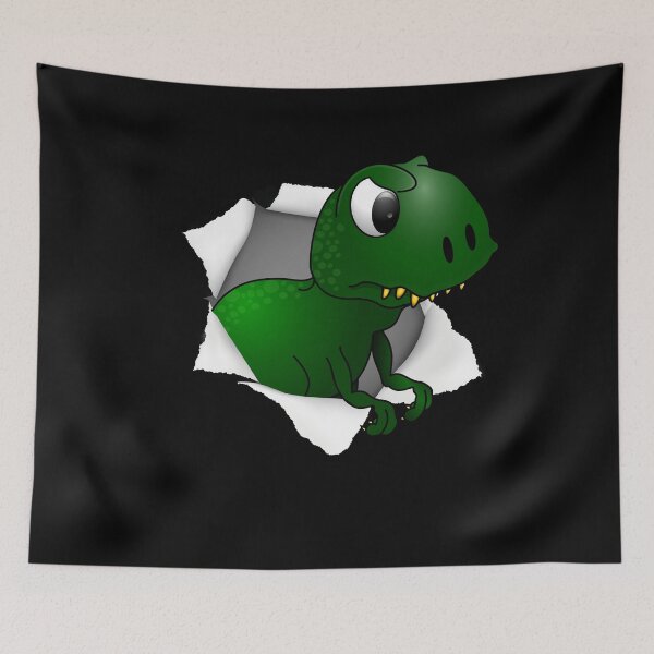 Item preview, cute Trex torn paper designed and sold by Chaos-Touch.