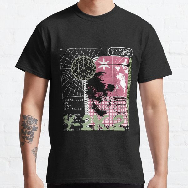 Cyber Y2k Mall Goth Men's T-shirt 2000s Retro Punk Hip Hop Short