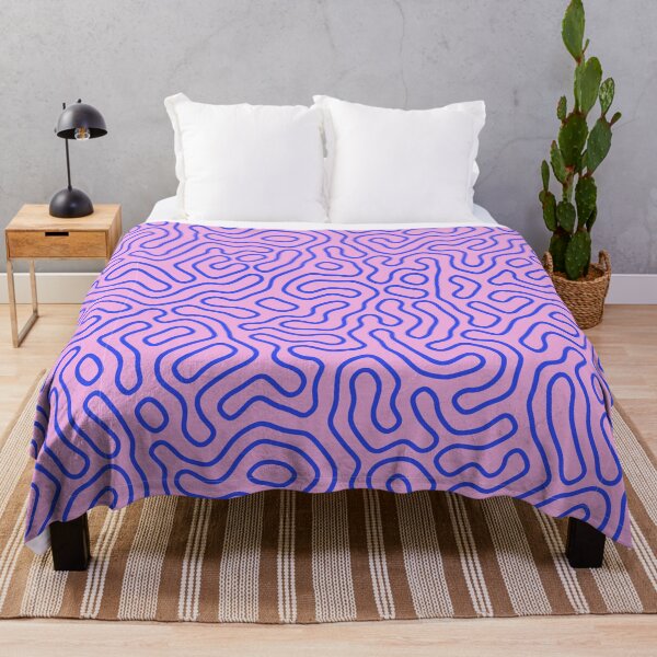 Item preview, Abstract Retro Pattern in Pink and Blue designed and sold by groovyfolk.